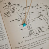Turquoise + Gold Necklace