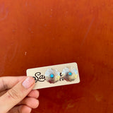 Large Round Concho Studs with Turquoise