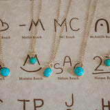 Turquoise + Gold Necklace